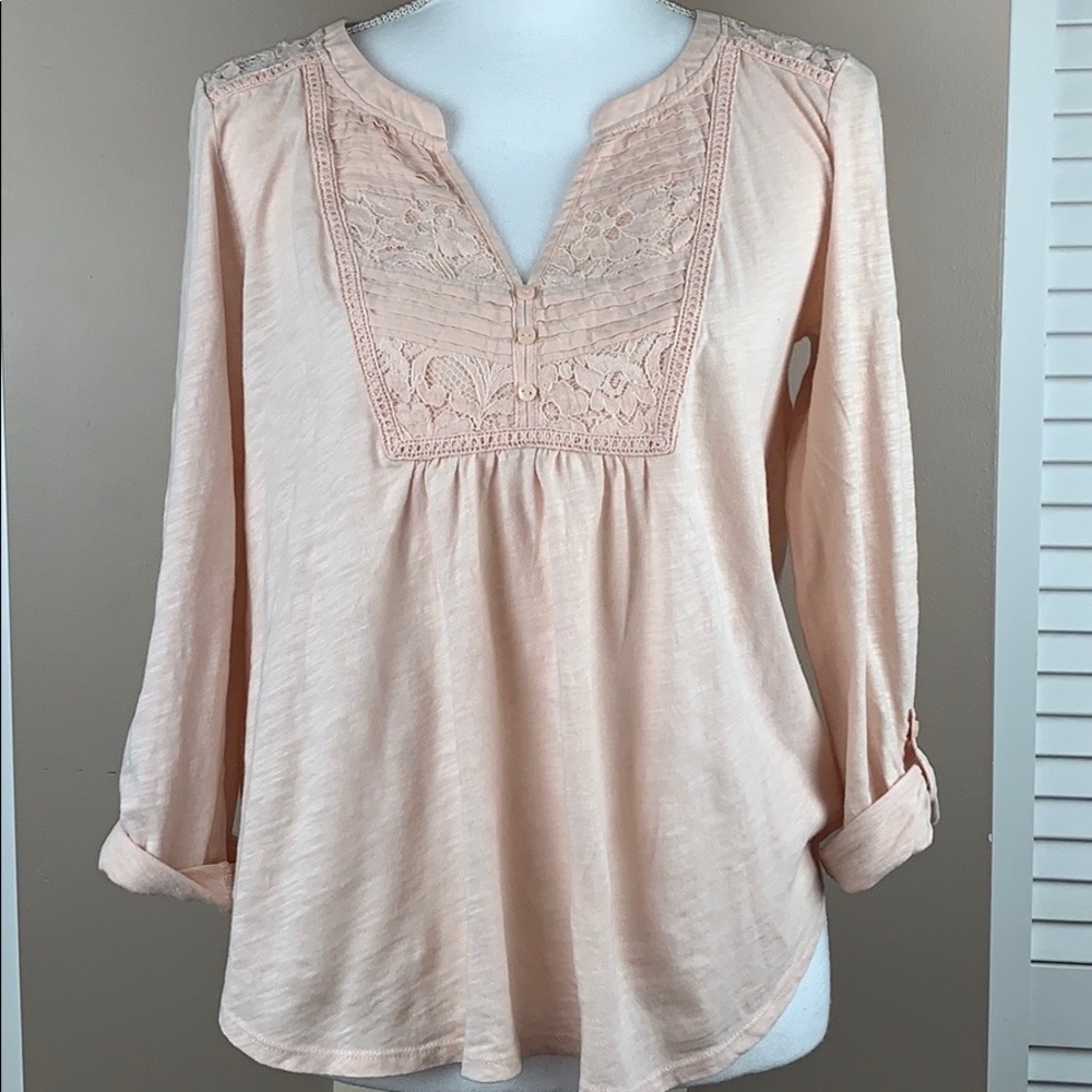 Anthro Meadow Rue Peasant Top